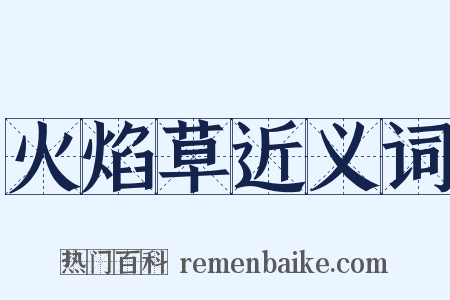 火焰草近义词是什么意思的图片